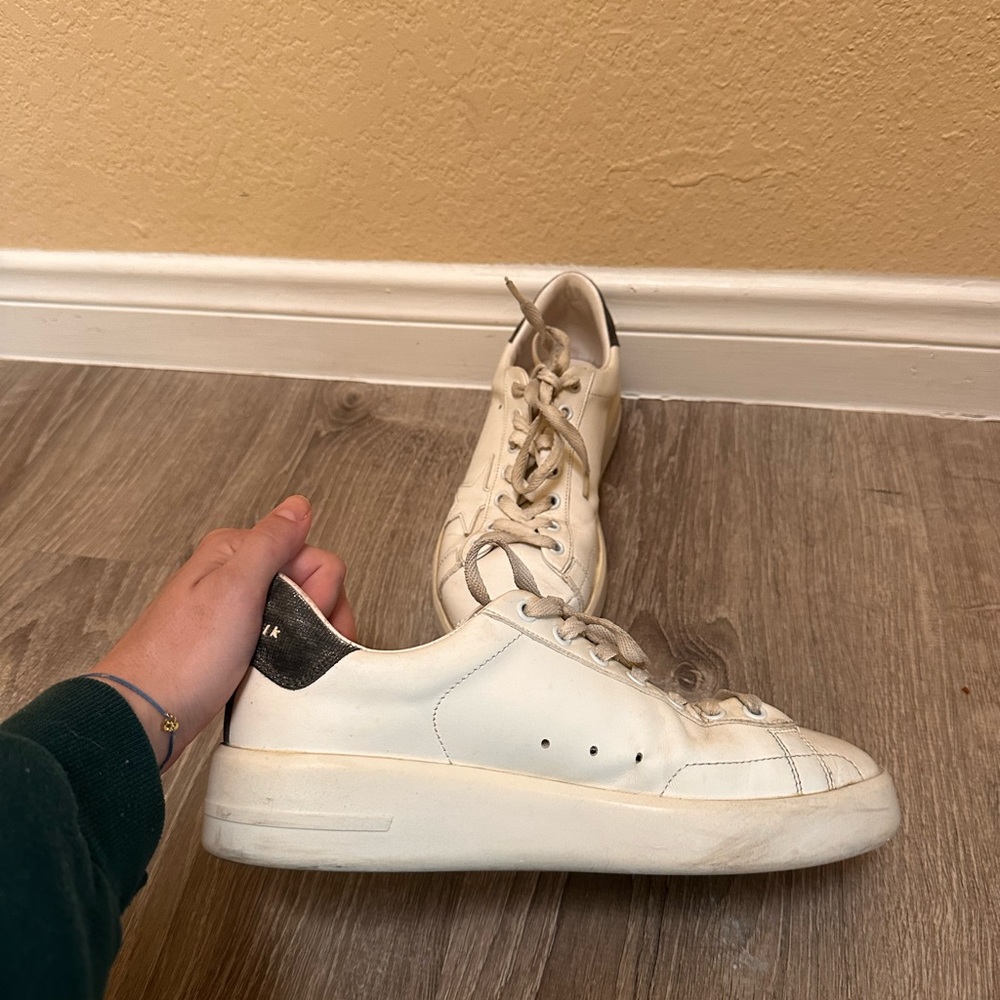 Used Golden Goose Purestar Low Top Sneaker (Women’s) Size 9US / 39EU - Picture 4 of 8
